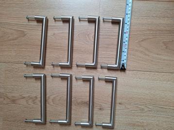 Rvs handvatten(8x) 14cm voor kastdeuren  beschikbaar voor biedingen