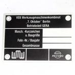 Machineklem Data Plaatje Roto Record ook voor Freesmachines, Hobby en Vrije tijd, Ophalen of Verzenden, Nieuw, Gereedschap of Toebehoren