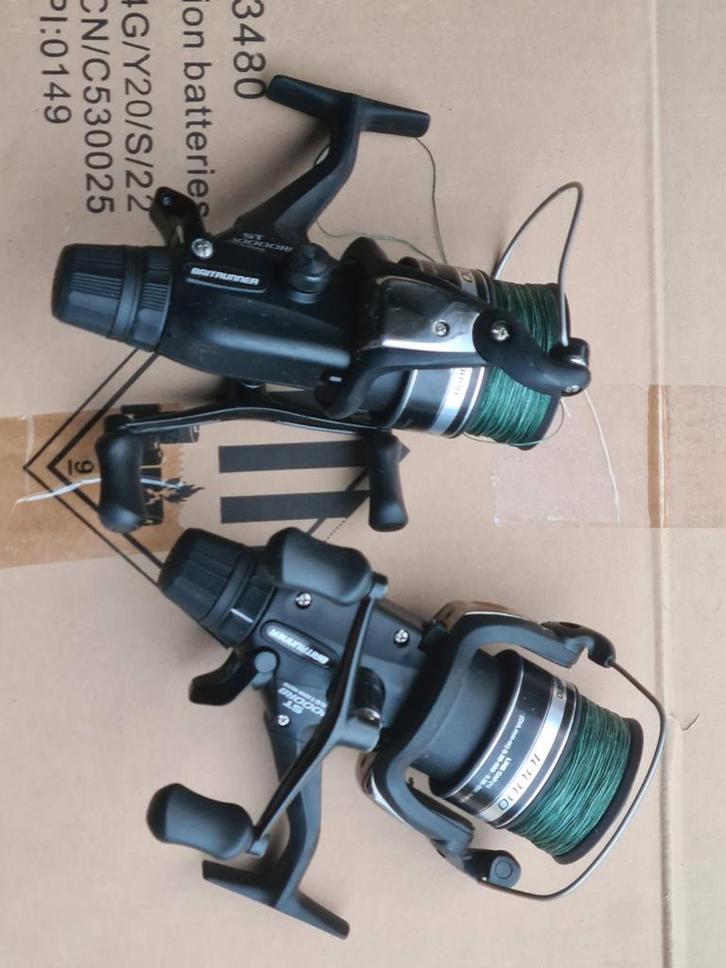 Shimano 10000 ST Baitrunner Molens - 2 stuks, Watersport en Boten, Hengelsport | Algemeen, Zo goed als nieuw, Molen, Ophalen of Verzenden