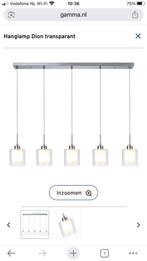 Hanglamp met extra glas, Huis en Inrichting, Lampen | Hanglampen, Ophalen, Glas, 50 tot 75 cm