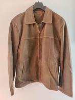 Nubuck leren heren jas Angelo Litrico, maat L, Kleding | Heren, Jassen | Winter, Maat 52/54 (L), Bruin, Angelo Litrico, Ophalen of Verzenden