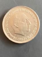 Spaanse munt 50 Pesetas 1957 - Francisco Franco, Ophalen of Verzenden, Overige landen, Losse munt