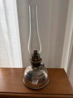 Antieke petroleumlamp met glas, Ophalen of Verzenden