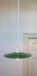 Vintage emaille hanglamp - schoenmakerslamp, Gebruikt, Vintage, antiek, Ophalen of Verzenden, Metaal