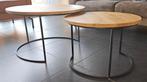 Salontafel, set 2x rond, Huis en Inrichting, Tafels | Salontafels, Ophalen, 100 tot 150 cm, Rond, 50 tot 100 cm