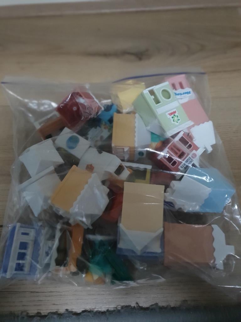 Huisjes speelgoed plastic kerstdorp supermarktactie, Albert Heijn, Ophalen of Verzenden