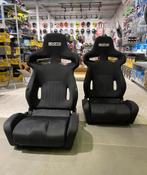 Sparco R333 Zwart Kuipstoel Sportstoel Racestoel, Auto diversen, Ophalen of Verzenden
