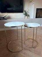 Zara Home Bijzettafels - Set van 2, Minder dan 55 cm, Metaal of Aluminium, Rond, Zo goed als nieuw