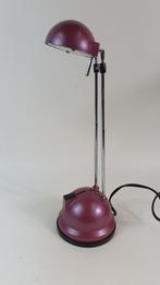 Vintage tafellamp, bureaulamp antennes, halogeen. Rood. 3A6, Huis en Inrichting, Lampen | Tafellampen, Ophalen of Verzenden, Gebruikt