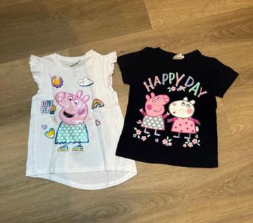 Peppa Pig shirts maat 110/116 beschikbaar voor biedingen