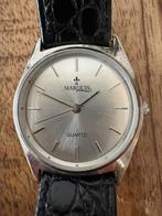 Vintage Marquis heren horloge, Overige merken, Leer, Polshorloge, Ophalen of Verzenden
