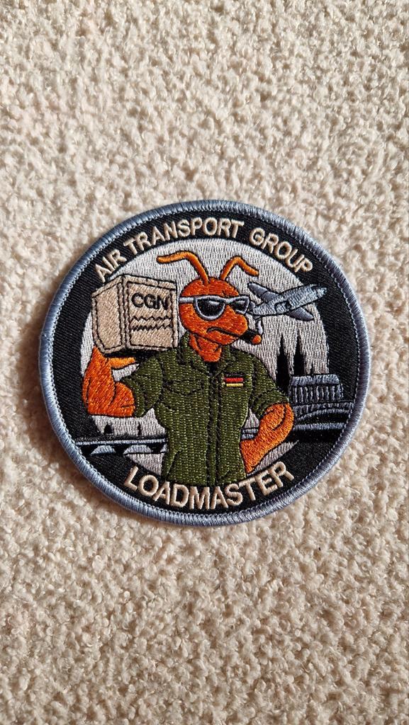 Patch Air Transport Group - Loadmaster, Verzamelen, Luchtvaart en Vliegtuigspotten, Zo goed als nieuw, Patch, Badge of Embleem