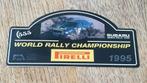 Sticker World Rally Champion 1995 Subaru Pirelli, Ophalen of Verzenden, Nieuw