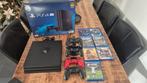 PlayStation 4 Pro + 6 Games + 4 Controllers, Ophalen of Verzenden, Zo goed als nieuw, Met 2 controllers, Pro