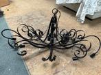 Zwarte Hanglamp met Sierlijke Krullen, Ophalen of Verzenden, Gebruikt, Metaal