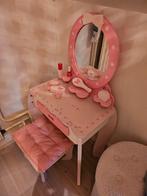 Leuke houten make-up tafel met krukje, Kinderen en Baby's, Kinderkamer | Tafels en Stoelen, Ophalen, Gebruikt, Tafel(s) en Stoel(en)