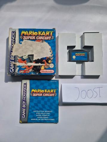 Mario kart super circuit gameboy advance compleet  beschikbaar voor biedingen