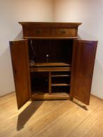 Teak houten computer / tv - kast, Ophalen of Verzenden, Zo goed als nieuw