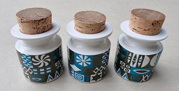 3 kruidenpotjes decor Tivoli van Portmeirion Pottery England beschikbaar voor biedingen