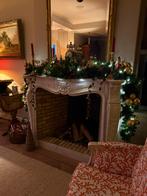 Franse schelp antieke schouw louis XV stijl carrara marmer, Huis en Inrichting, Haarden, Verzenden, Zo goed als nieuw, Vrijstaande haard