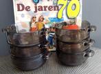 6 Vintage Soepkommen Arcoroc France rookglas, Ophalen of Verzenden, Kom(men), Overige stijlen, Glas