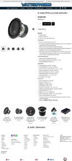 JL Audio 6W3V3-4 6.5 inch subwoofer, Hifi-Focus, Aalsmeerderweg 173 1432 CL, Aalsmeer, Nieuw, Ophalen of Verzenden