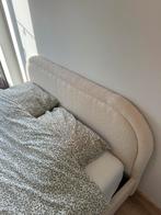 Beige bed helemaal nieuw 1.60, Ophalen, Beige, 200 cm, Stof