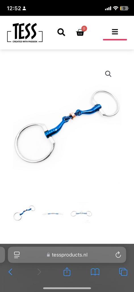 Fager bit 13.5 cm, Dieren en Toebehoren, Paarden en Pony's | Hoofdstellen en Tuigage, Zo goed als nieuw, Dressuur, Ophalen of Verzenden