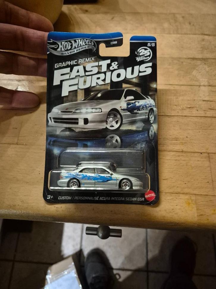 Custom Acura Integra Sedan GSR Hot Wheels Fast and Furious, Hobby en Vrije tijd, Modelauto's | Overige schalen, Nieuw, Auto, Ophalen of Verzenden