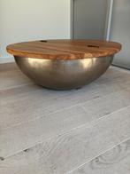 Ronde bowl salontafel (bijzettafel) mangohout, Huis en Inrichting, Tafels | Salontafels, 50 tot 100 cm, Rond, Ophalen of Verzenden