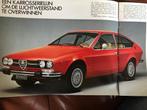 Autofolder Alfa Romeo GT 1.6 en GTV 2000L, Alfa Romeo, Ophalen of Verzenden, Onbekend, Gelezen
