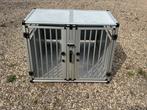 Autobench, reiskennel, autokennel tweevaks, Ophalen, Hondenkennel, Gebruikt, 65 tot 100 cm