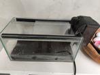 Aquarium nano 6.5 liters met filter en grind, Ophalen, Zo goed als nieuw, Terrarium of Paludarium