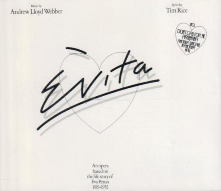 Dubbel C.D. (1996) EVITA - Andrew Lloyd Webber., Cd's en Dvd's, Cd's | Filmmuziek en Soundtracks, Gebruikt, Ophalen of Verzenden