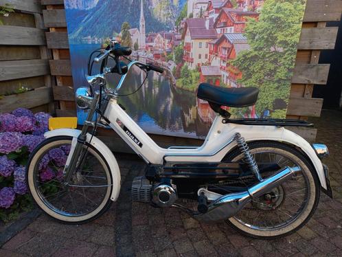 Puch Maxi op geel kenteken EBR vork, Cuppini stuur+uitlaat, Fietsen en Brommers, Brommers | Puch, Gebruikt, Maxi, Maximaal 45 km/u