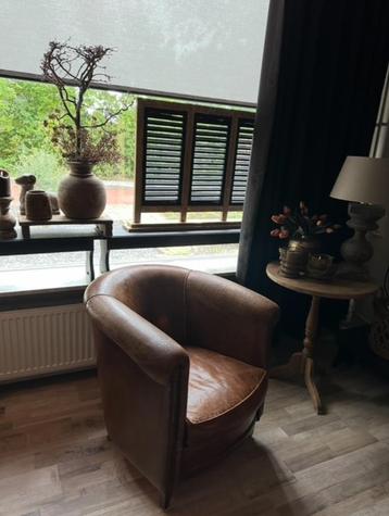 Engelse Schapenleren Fauteuil landelijke of modern wonen beschikbaar voor biedingen