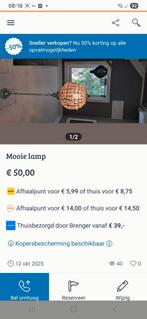 Hanglamp van glas, Huis en Inrichting, Ophalen of Verzenden, Zo goed als nieuw, Glas, Minder dan 50 cm