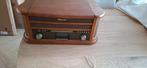 Roadstar hif 1993d bt platenspeler dab met bluetooth bruin, Ophalen, Zo goed als nieuw, Radio, Met cd-speler