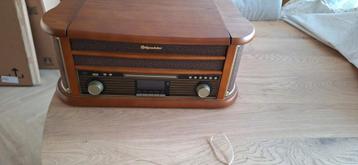Roadstar hif 1993d bt platenspeler dab met bluetooth bruin beschikbaar voor biedingen