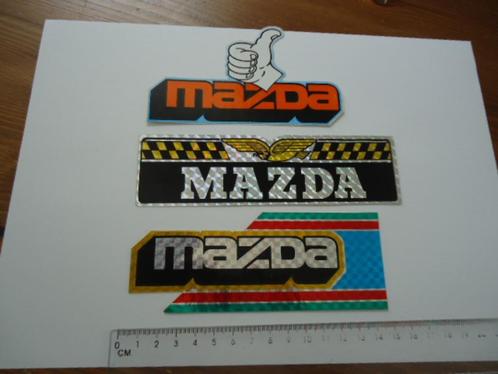 sticker oud MAZDA auto oldtimer logo retro japan car, Verzamelen, Stickers, Zo goed als nieuw, Bedrijf of Vereniging, Verzenden