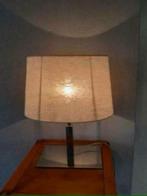 Tafellamp met voet van Chroom, Huis en Inrichting, Lampen | Tafellampen, Gebruikt, Ophalen of Verzenden