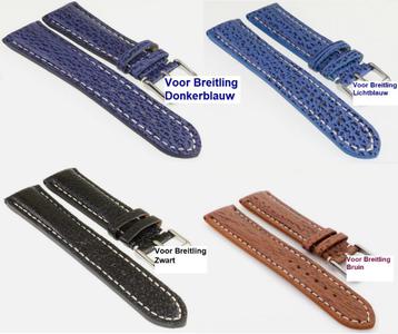 BREITLING horlogeband haaienleer haai leer 24mm 22mm 20mm beschikbaar voor biedingen