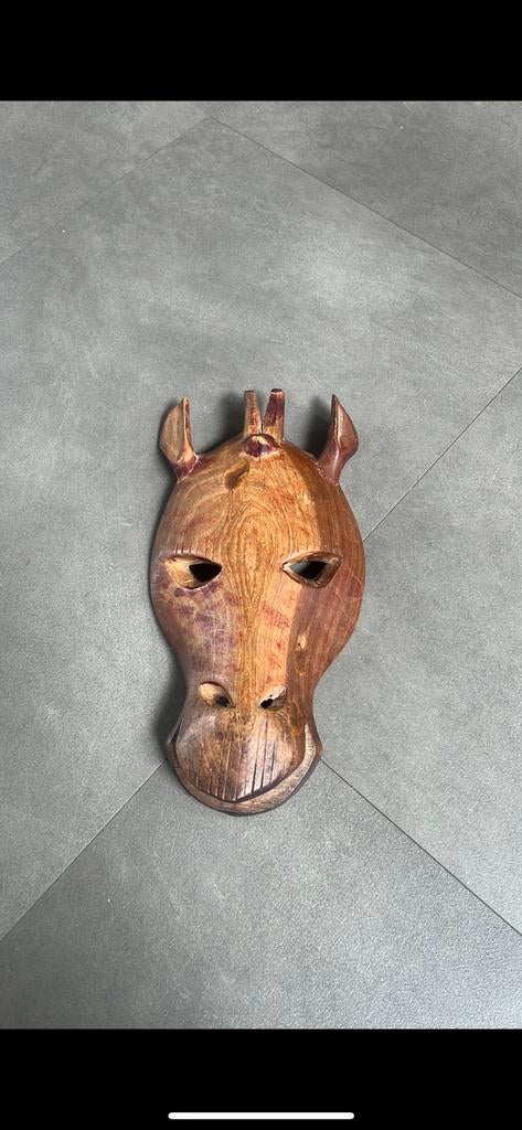Houten wandmasker – handgesneden, Ophalen of Verzenden