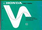 Honda CB1100Rb typen I en II Parts Catalogue (120v), Motoren, Ophalen of Verzenden, Honda