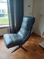 Leren fauteuil Brutus Shabbies antraciet het Anker, Ophalen, Nieuw, 50 tot 75 cm, Leer