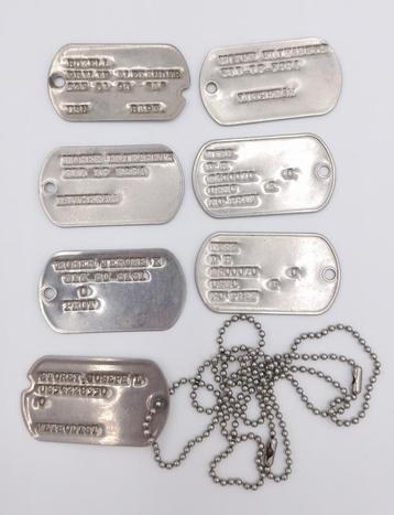 US Military Dog Tags x7 beschikbaar voor biedingen