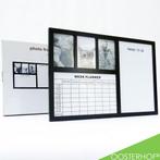 PT Photo frame Weekplanner + Marker Black | 60 x 40 IN DOOS, Ophalen of Verzenden, Zo goed als nieuw, Magneetbord