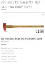Kloofhamer 3kg met Hickory steel, Ophalen of Verzenden, Gebruikt, Bijl, Klootwijk