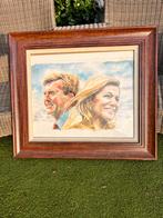 Schilderij Willem Alexander & Máxima in houten lijst, Ophalen