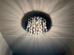 Plafondlamp Niagara met glazen druppels, Huis en Inrichting, Ophalen, Gebruikt, Metaal